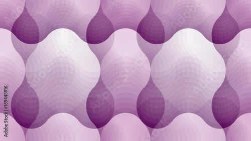 Seamless loop abstract animation pattern with violet waves