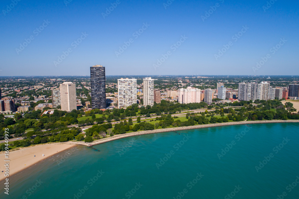 Aerial image Chicago IL USA