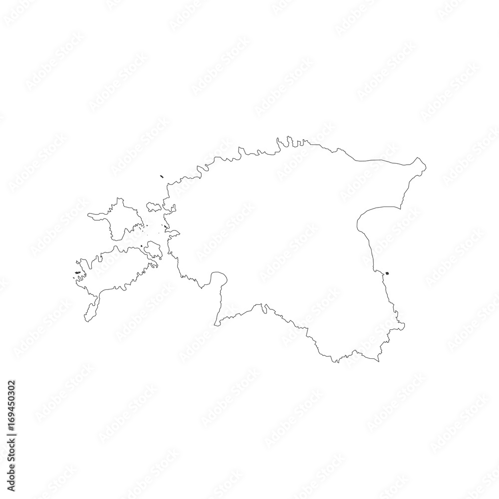 Republic of Estonia map Republic of Estonia map