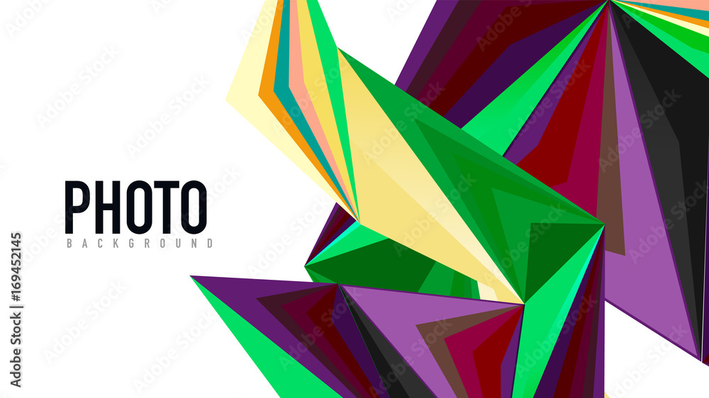 Modern triangle presentation template Modern triangle presentation template
