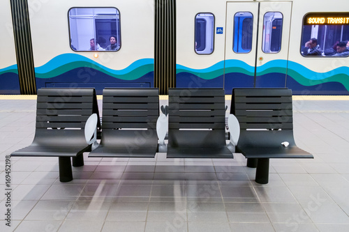 Seats in transit station