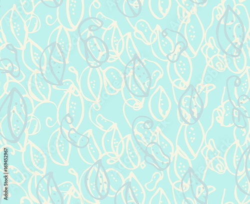 Abstract countered on green spring seeds with dots