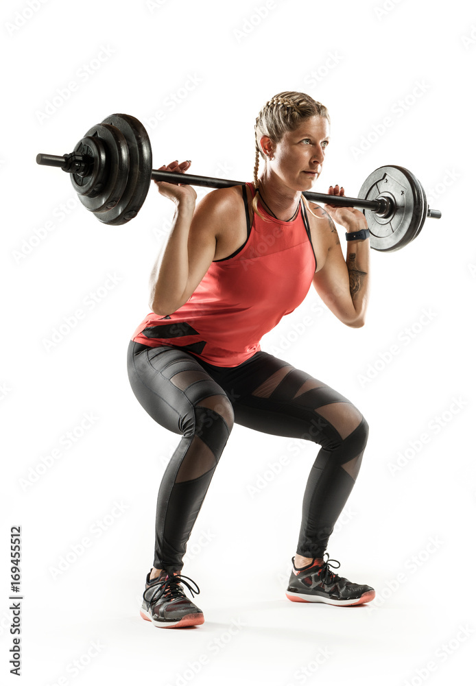 Fitnesstrainerin Kniebeugen / Squats Fitnesstrainerin Kniebeugen / Squats