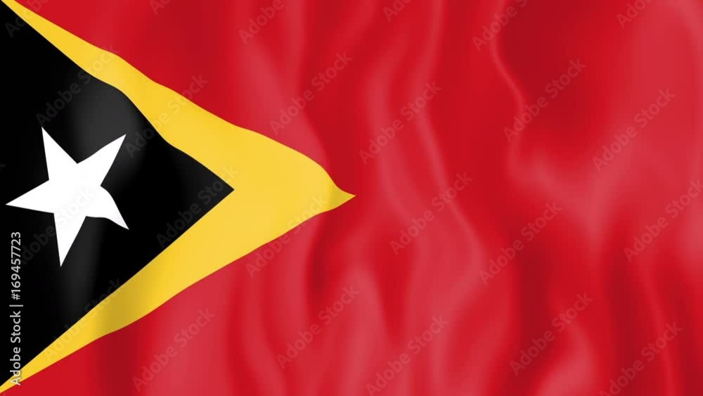 Animated flag of East Timor in slow motion Animated flag of East Timor in slow motion