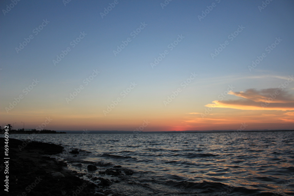 Nubes al atardecer