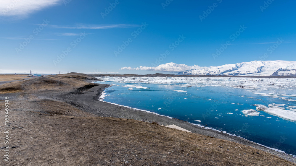 iceland Lagoon Blue iceberg Jokulsarlon 