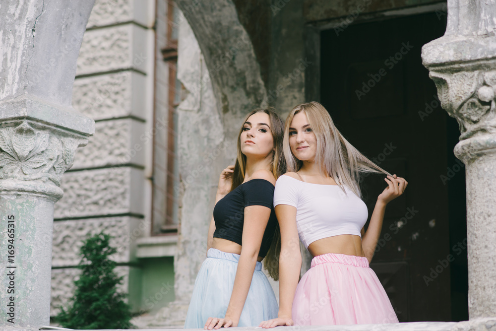 Fototapeta premium girl in skirt