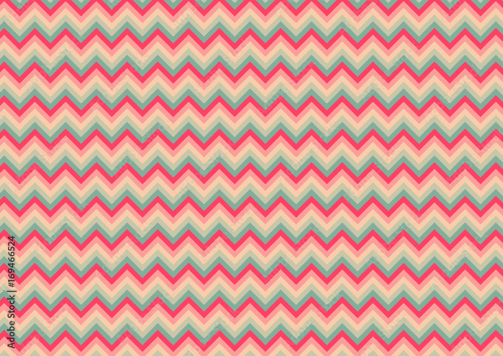Chevron Sweet pink & lite green pattern background design