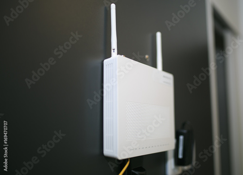 wifi receiver in a hotel room