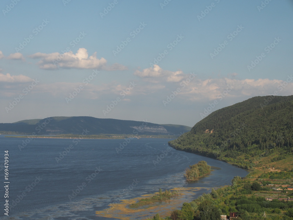 Volga expanses. The view on the Volga. Samarskaya Luka.