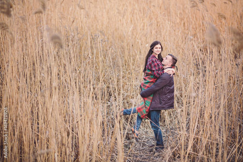 young couple in autumn park © Ryzhkov Oleksandr
