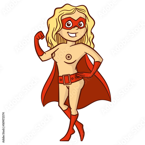 Super hero woman Cartoon character © ichbinsam