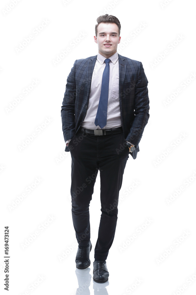 portrait in full growth. successful businessman portrait in full growth. successful businessman