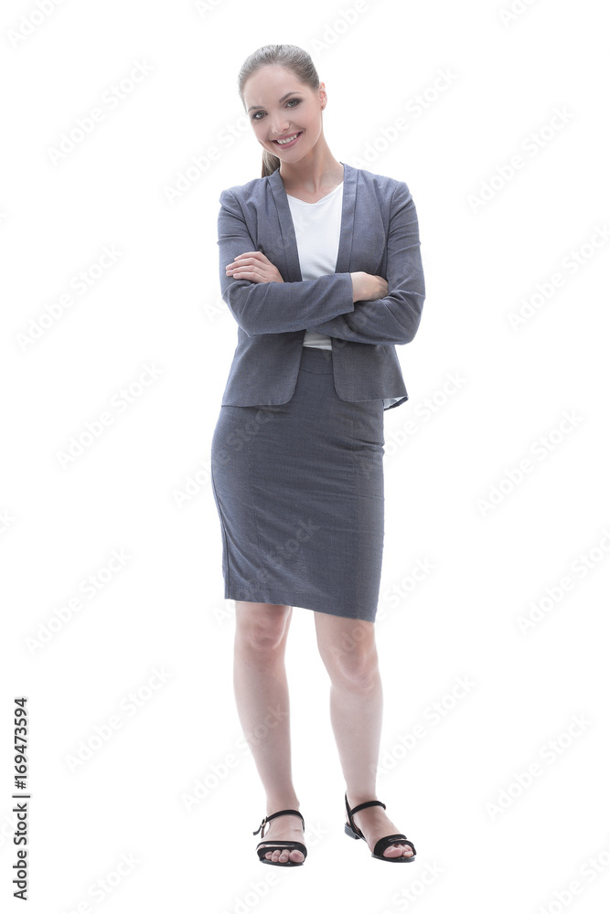 confident business lady.portrait in full growth confident business lady.portrait in full growth