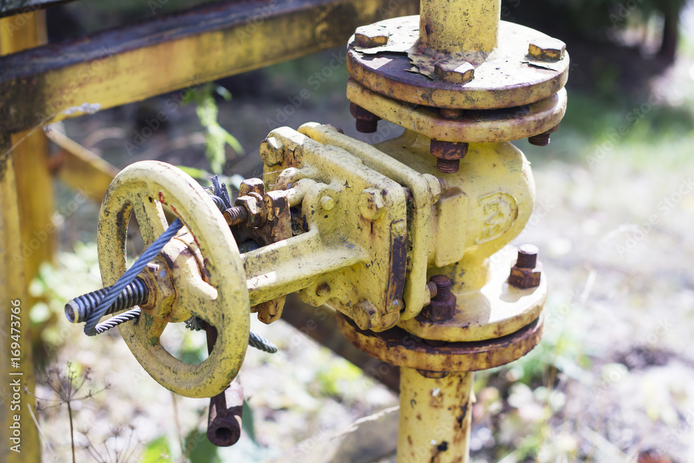 fragment of infrastructure to sending the gas fragment of infrastructure to sending the gas
