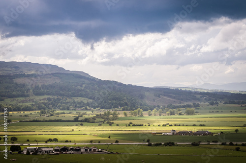 Panorama countryside near Edinburgh