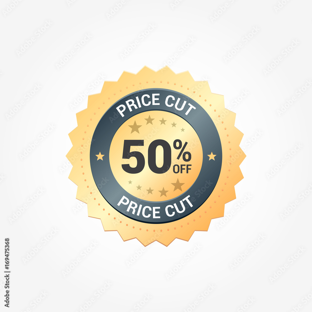 Price Cut 50% Off Medal Price Cut 50% Off Medal