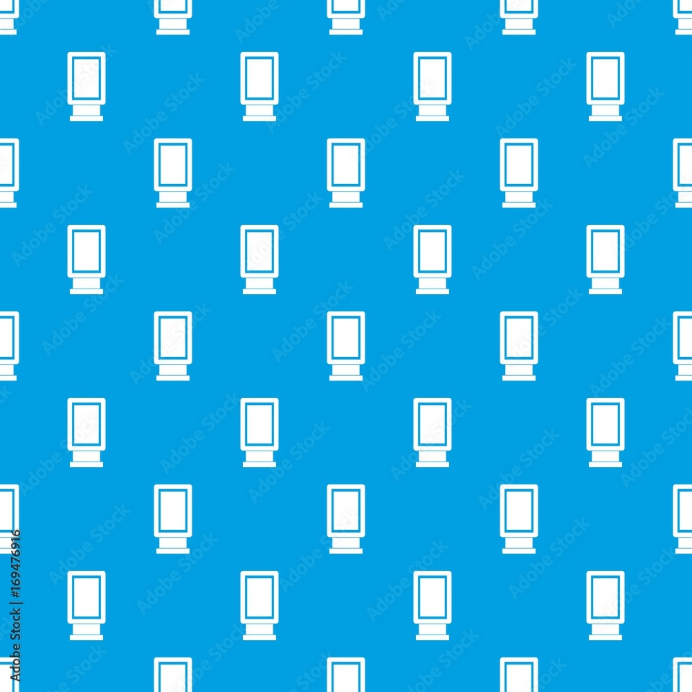 Advertising signs pattern seamless blue