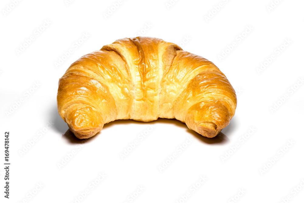 Croissant isolated on white