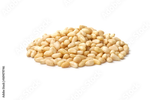 Bunch of pine nut kernels