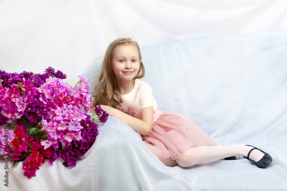 Beautiful little girl 5-6 years. Beautiful little girl 5-6 years.