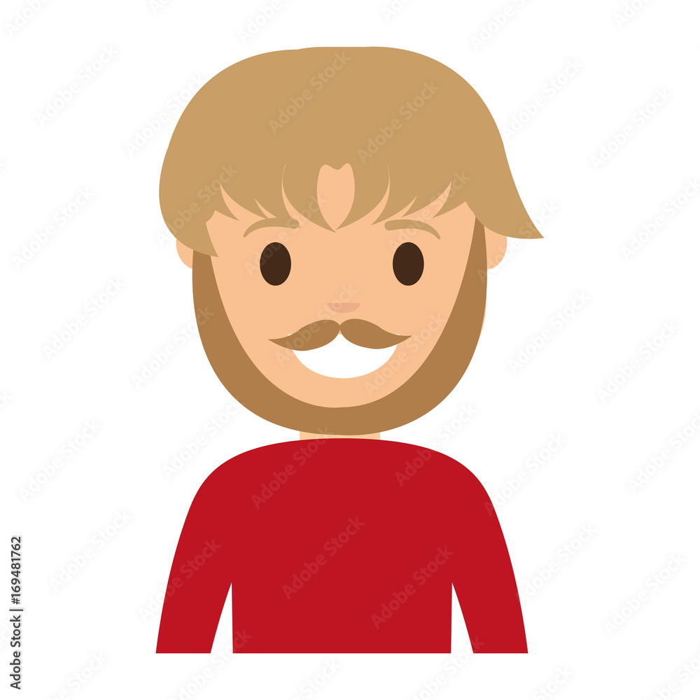 cartoon man smiling icon over white background colorful design vector illustration cartoon man smiling icon over white background colorful design vector illustration
