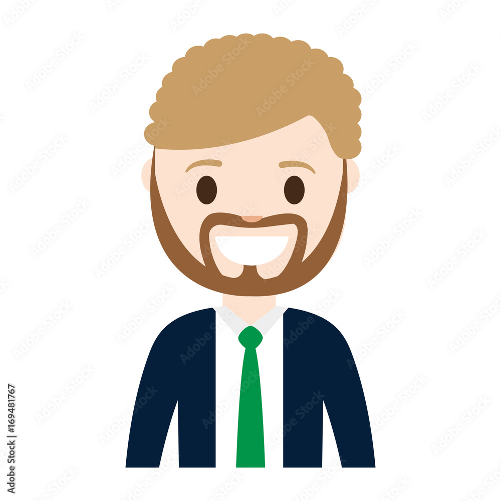 cartoon businessman icon over white background colorful design vector illustration cartoon businessman icon over white background colorful design vector illustration