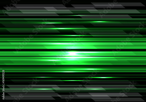Green light technology speed design modern futuristic creative background vector illustration.