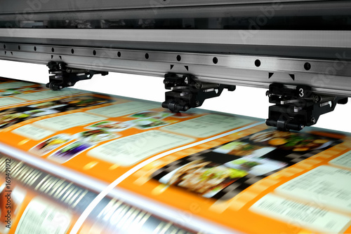 Canvas Print Large printer format inkjet working