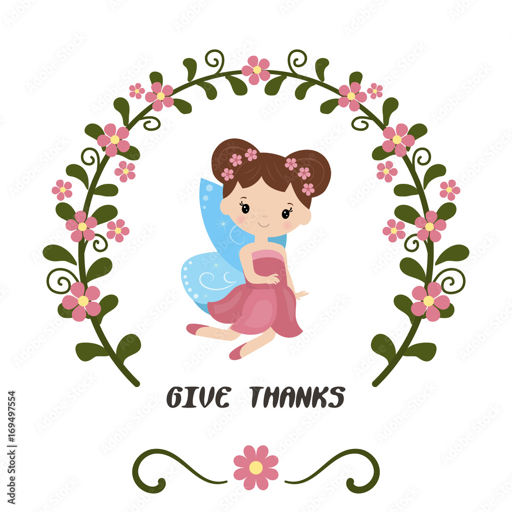 Card with fairy Card with fairy