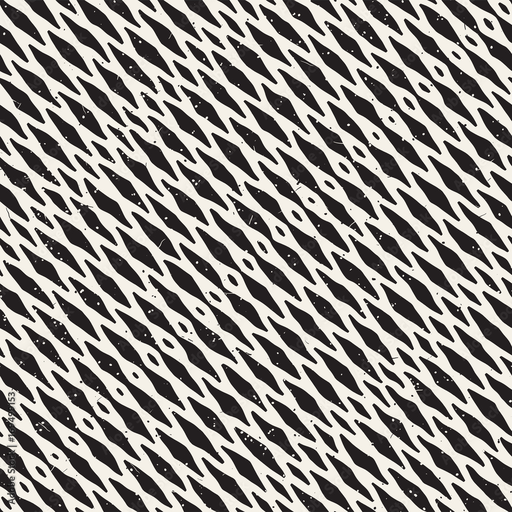 Hand drawn style seamless pattern. Abstract geometric tiling background in black and white. Vector doodle line lattice Hand drawn style seamless pattern. Abstract geometric tiling background in black and white. Vector doodle line lattice