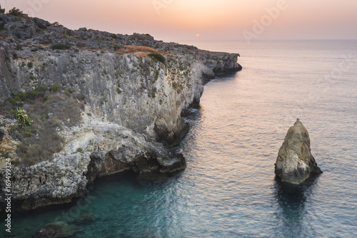 The rock of Capuchin friars.Europe, Italy, Sicily region, Siracusa district photo