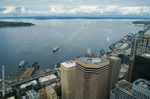 Elliot Bay - Ferry - Cargo ship photo