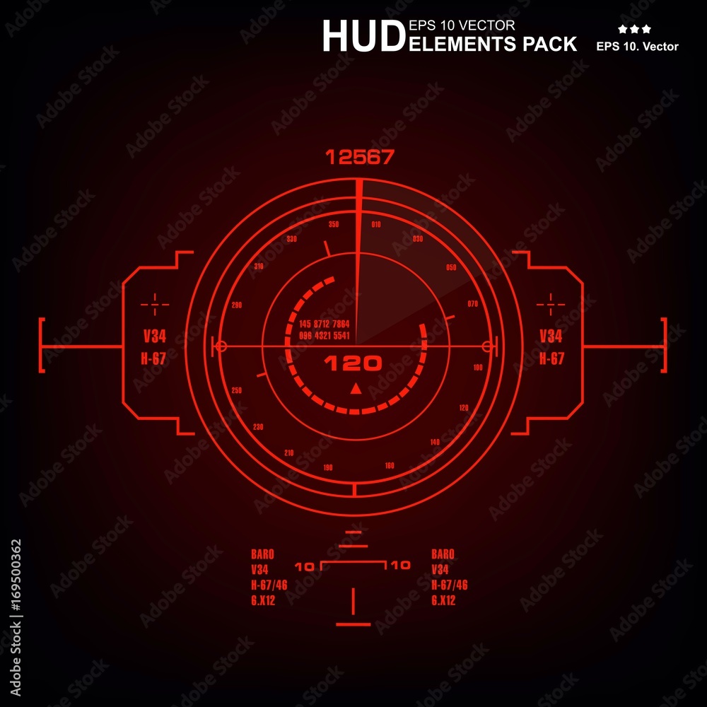 Futuristic virtual graphic touch user interface, HUD Futuristic virtual graphic touch user interface, HUD