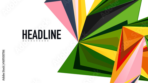 Free Download Modern triangle presentation template - GFXLoad