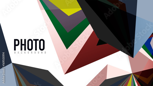 Modern triangle presentation template