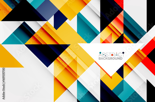 Triangle pattern design background photo