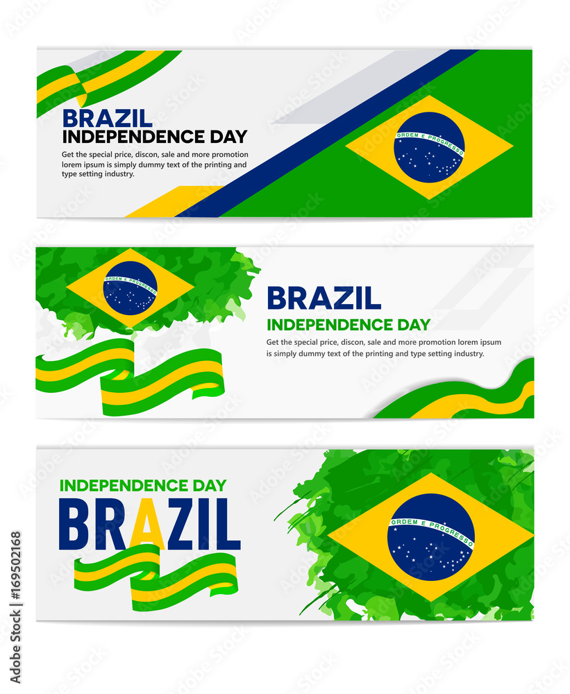 Brazil independence day abstract background design coupon banner and flyer, postcard, celebration vector illustration Brazil independence day abstract background design coupon banner and flyer, postcard, celebration vector illustration