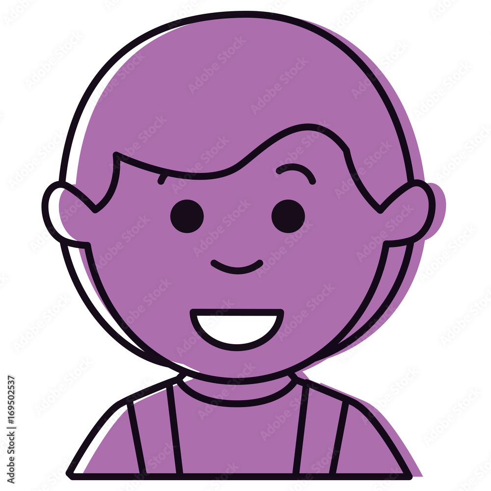 cute boy avatar character vector illustration design cute boy avatar character vector illustration design