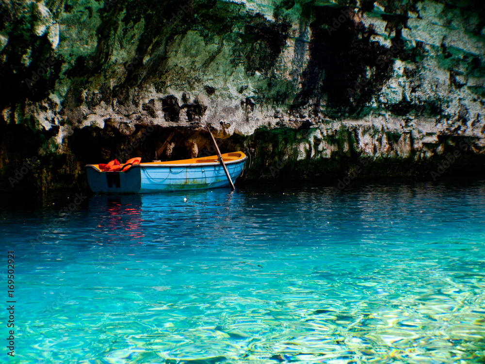Fototapeta premium Melissani cave in Kefalonia island, Greece.