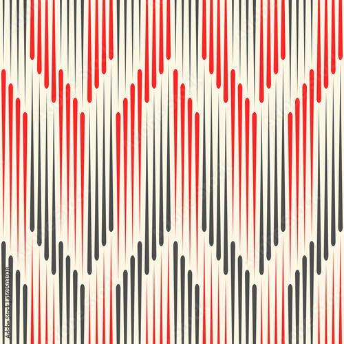 Fototapeta Naklejka Na Ścianę i Meble -  Endless Vertical Black and White Stripe Pattern