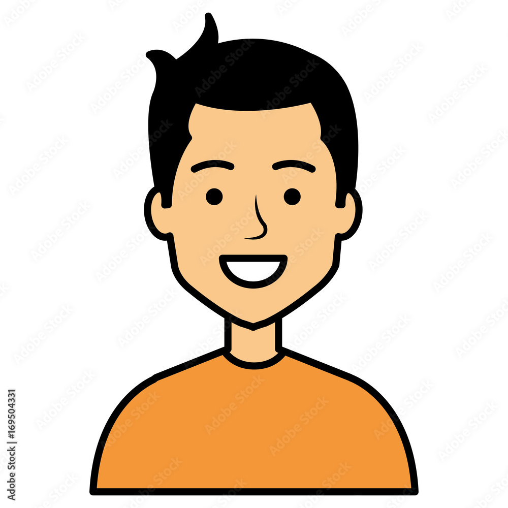 young man avatar character vector illustration design young man avatar character vector illustration design