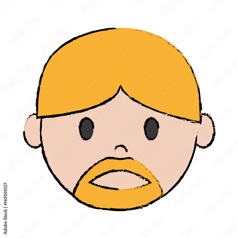 cartoon man with beard icon over white background colorful design vector illustration cartoon man with beard icon over white background colorful design vector illustration