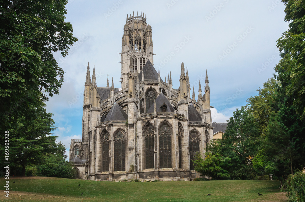 Saint-Ouen Abbey Church, a Gothic Roman Catholic church in Rouen, Normandy, France Saint-Ouen Abbey Church, a Gothic Roman Catholic church in Rouen, Normandy, France