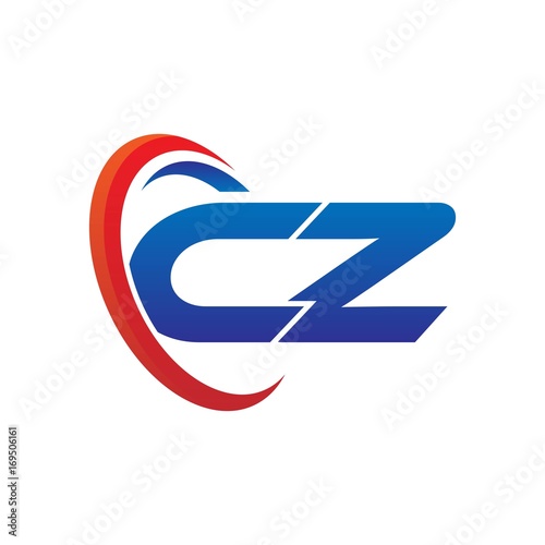 Free Download modern dynamic vector initial letters logo cb with circle swoosh red blue - GFXLoad