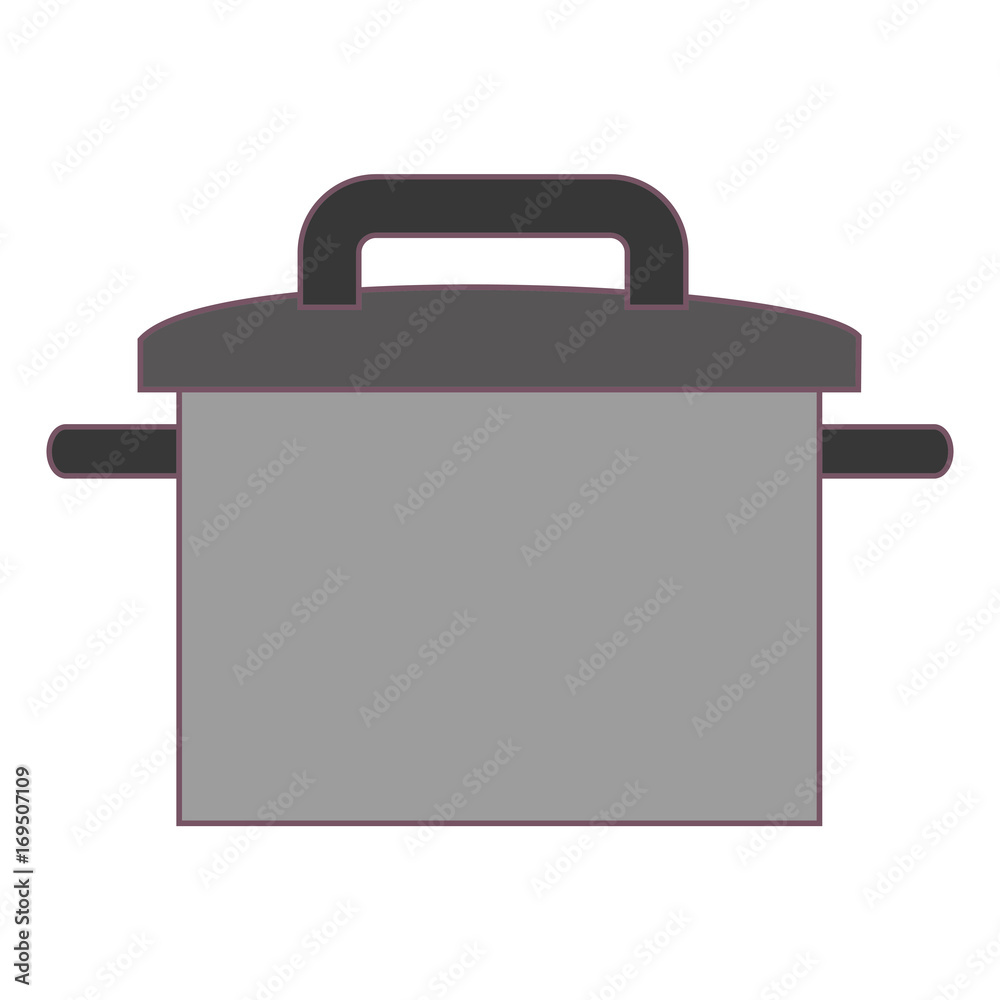 cooking pot icon over white background vector illustration cooking pot icon over white background vector illustration