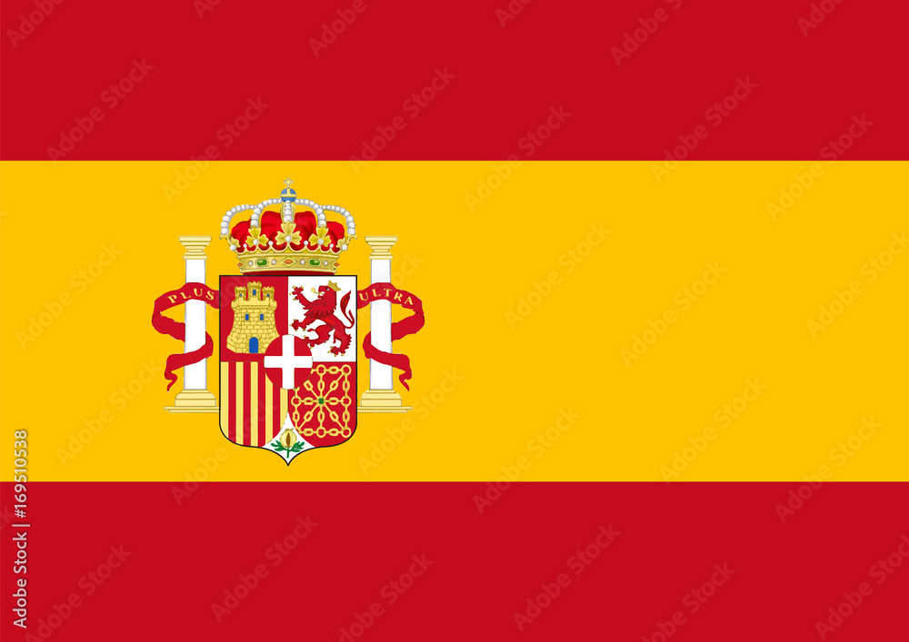 Fototapeta premium Flaga Hiszpanii