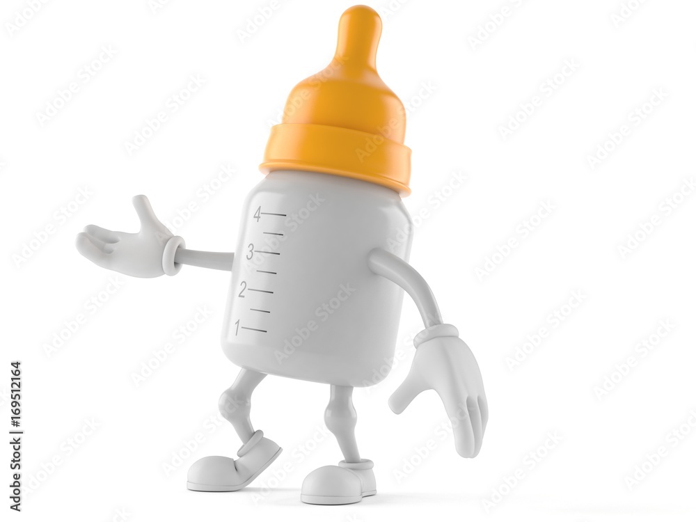Fototapeta premium Baby bottle character