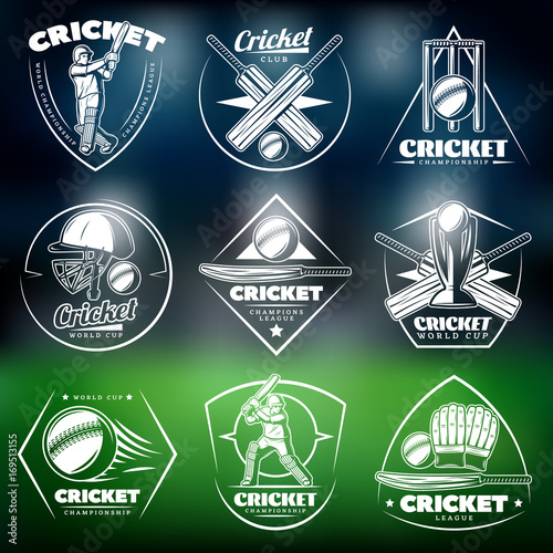 Vintage White Cricket Labels Set