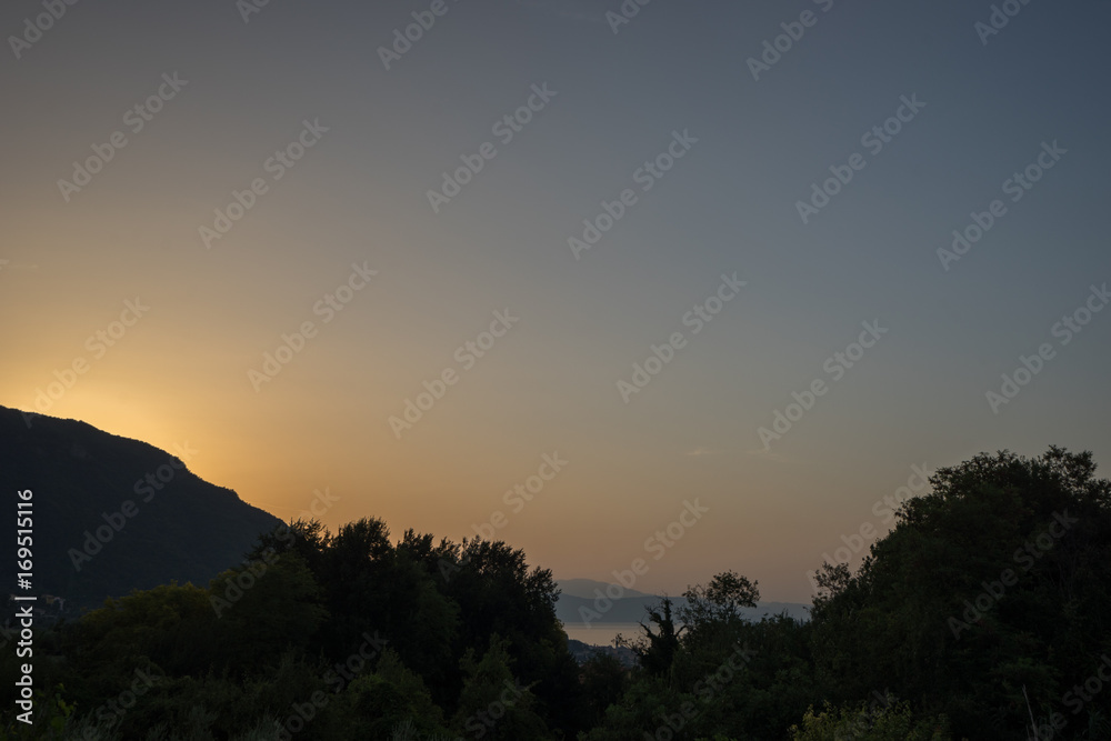Sunrise view at Garda Lake, Italy